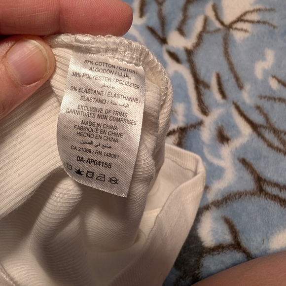 Ardene White Ribbed Top - Picture 5 of 5